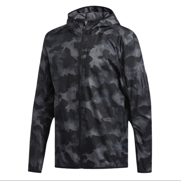 NWT Adidas Men's Own the Run Camo Running Jacket - Picture 4 of 6